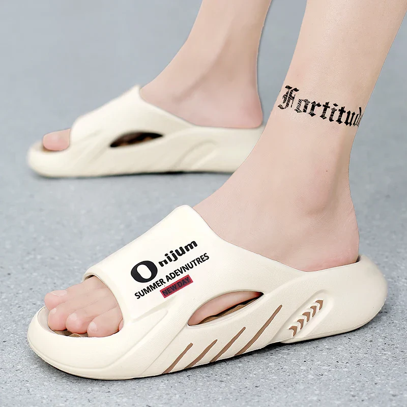 Orange Fire Casual Beach Massager Slippers - Image 6