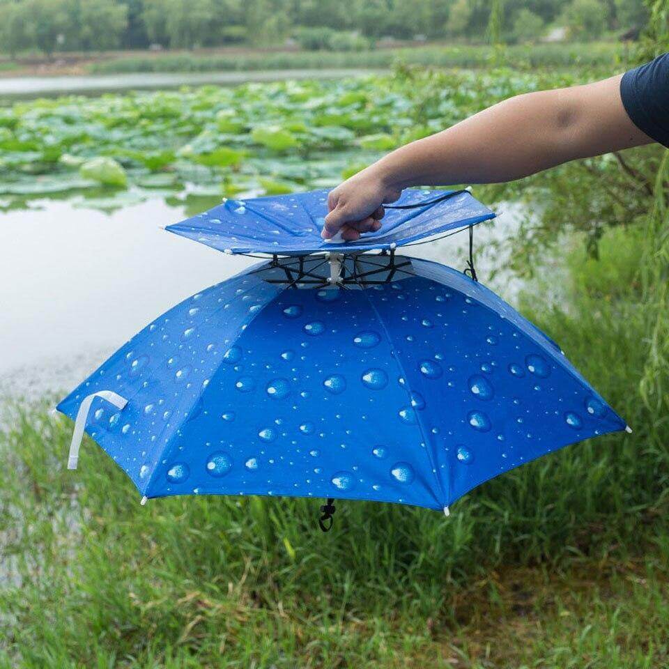 Outdoor Double Layer Fishing Umbrella Hat - Image 2