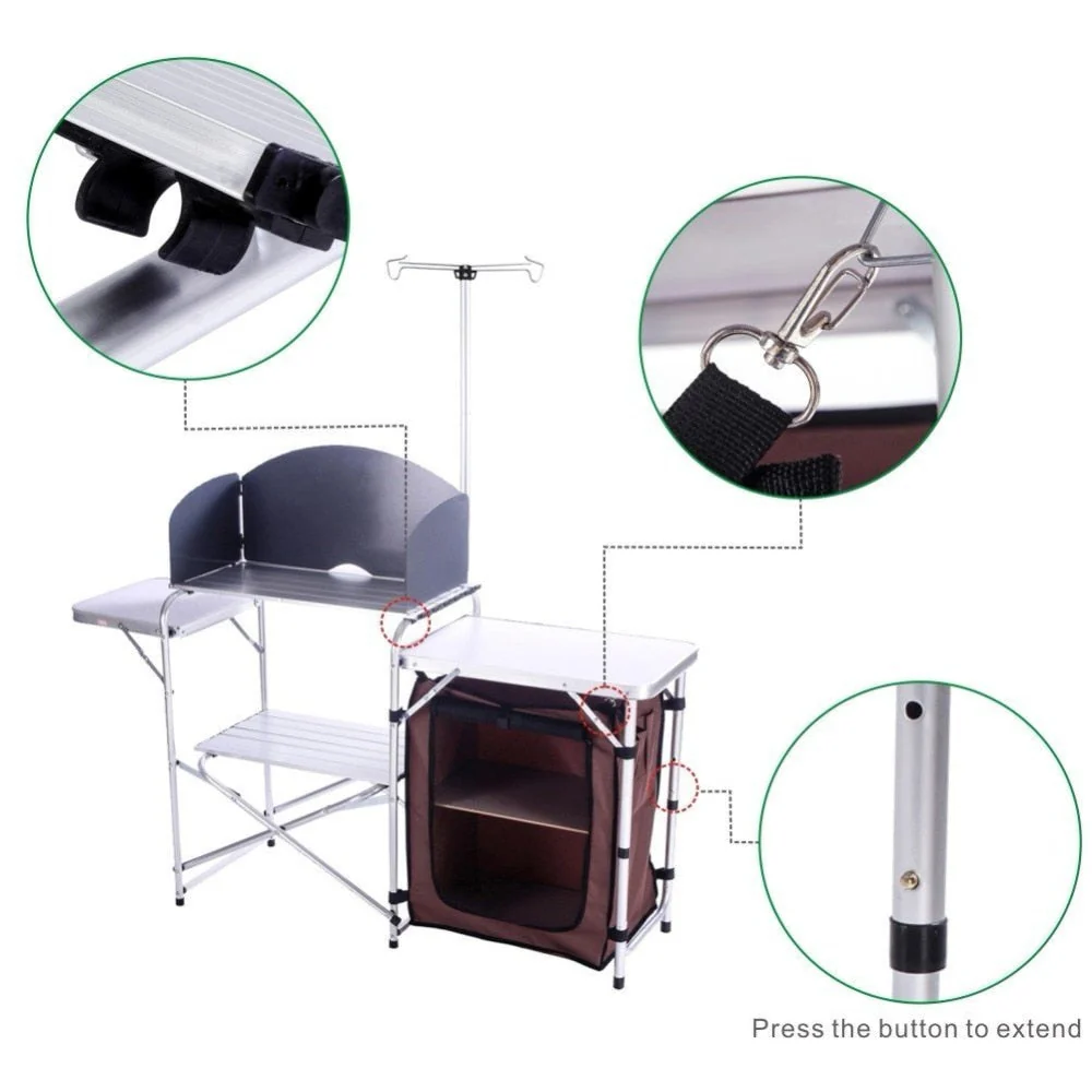 Outdoor Foldable Portable Camping Kitchen - Image 2