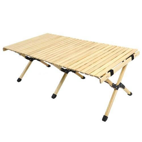 Outdoor Folding Durable Wood Table - Image 5