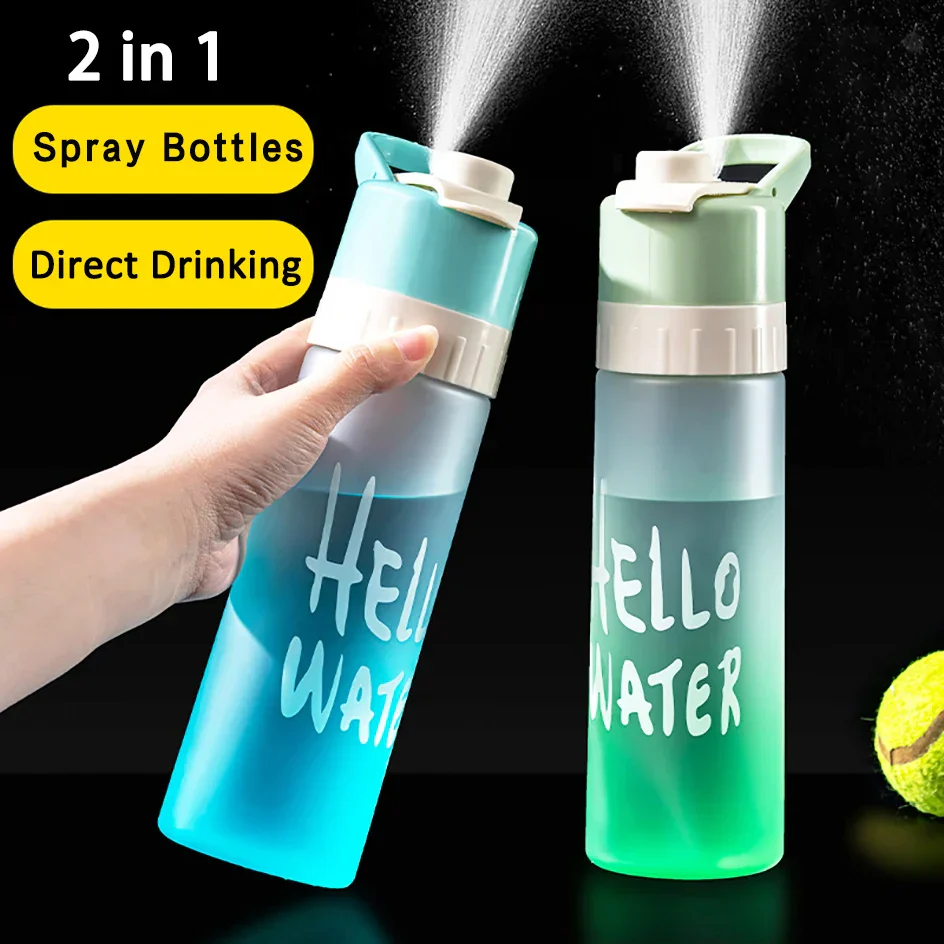 Outdoor Hiking Spray Cooling Water Bottle - Image 2