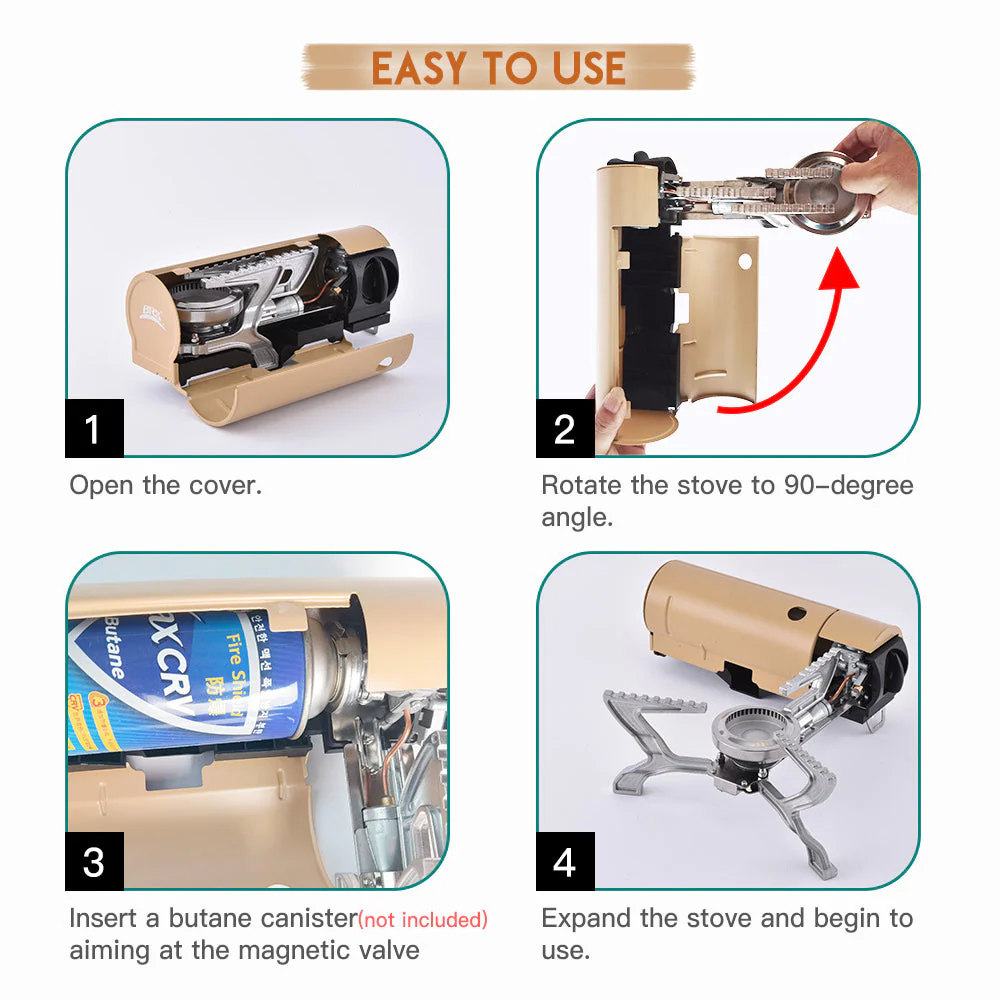 Outdoor Mini Portable Folding Gas Stove - Image 4