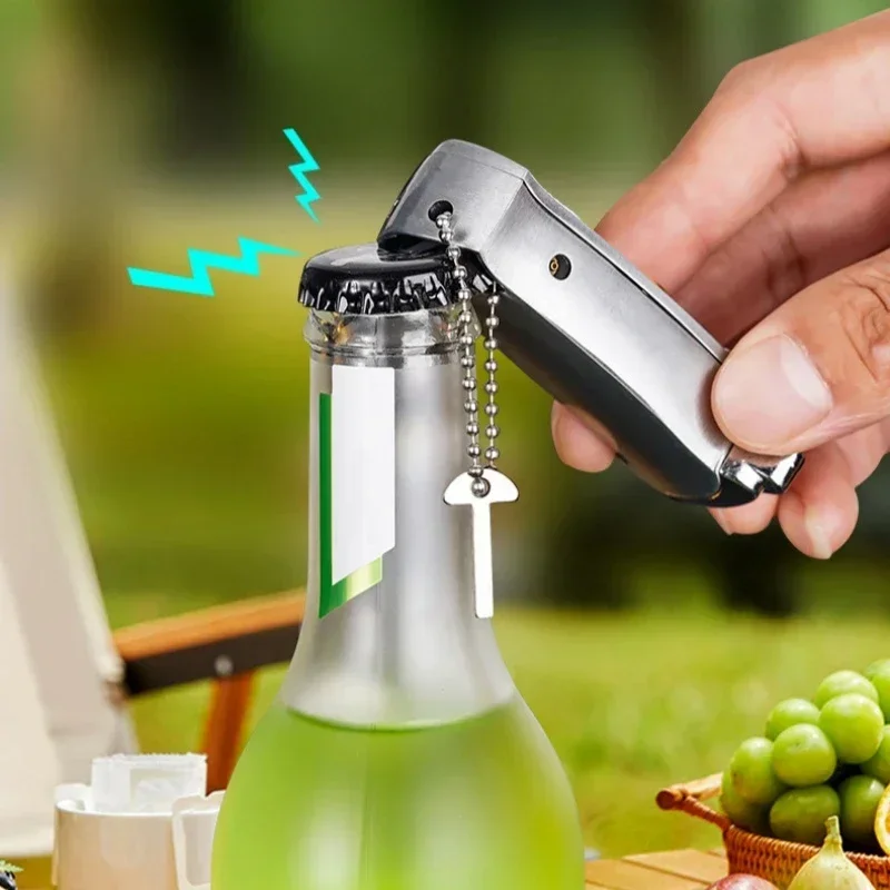 Outdoor Portable Metal Folding Knife Lighter - Image 5