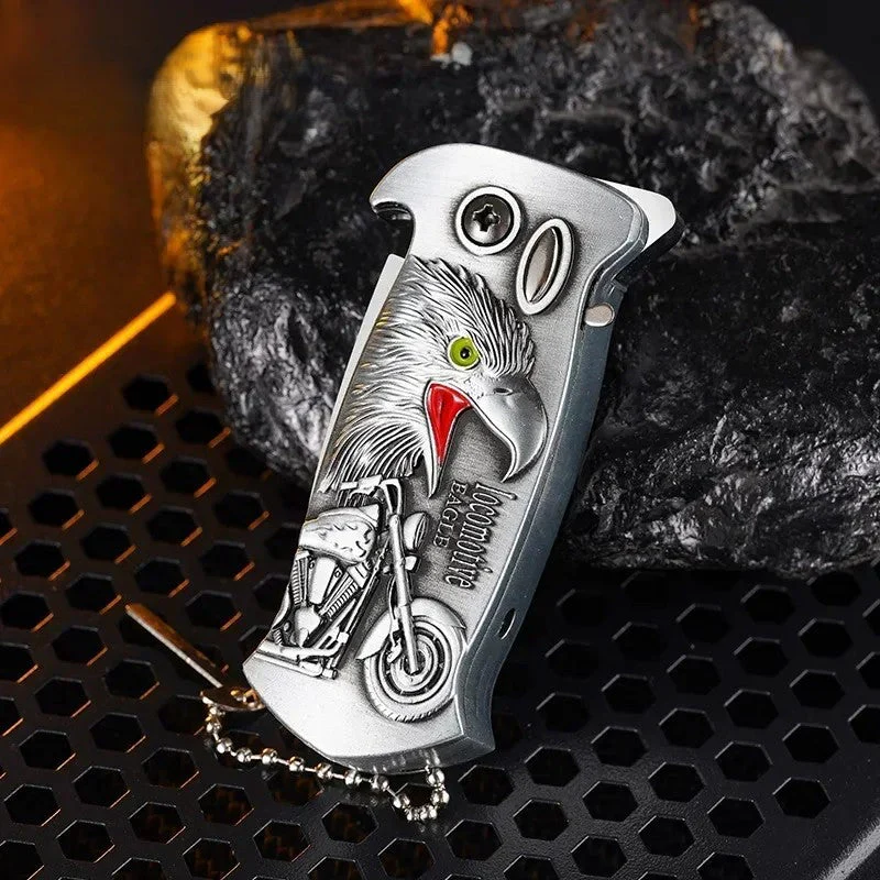 Outdoor Portable Metal Folding Knife Lighter - Image 8