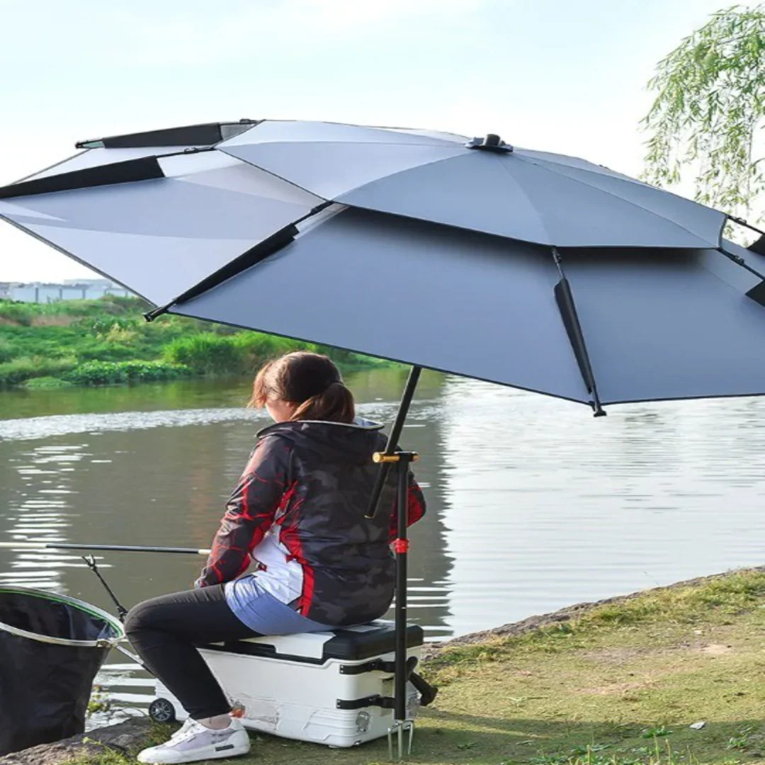 Outdoor Shade Double-Layer Fishing Umbrella - Image 4