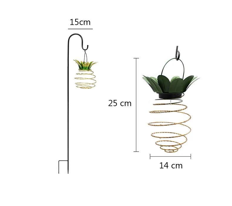 Outdoor Solar Garden Pineapple Automatic Lights - Image 9