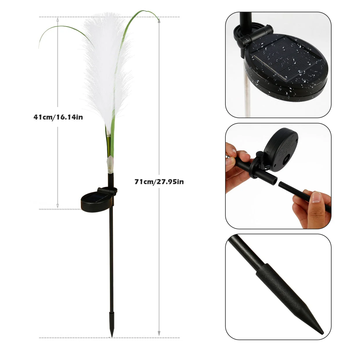 Outdoor Solar Waterproof Reed Garden Lights - Image 6