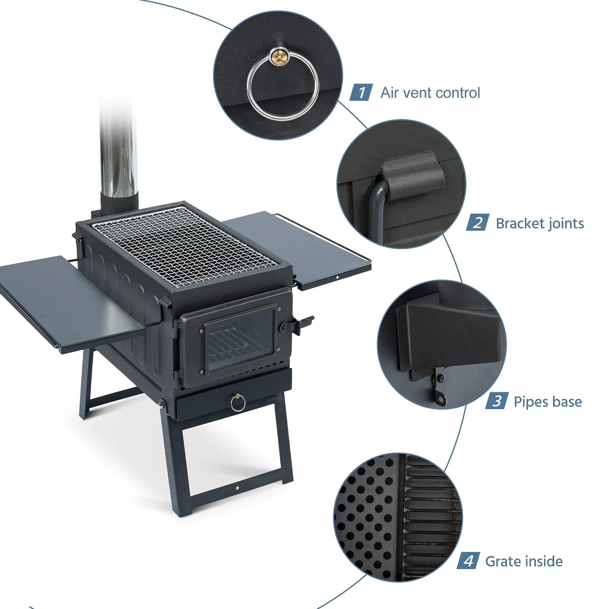 Outdoor Station Backyard Barbeque Stove - Image 3
