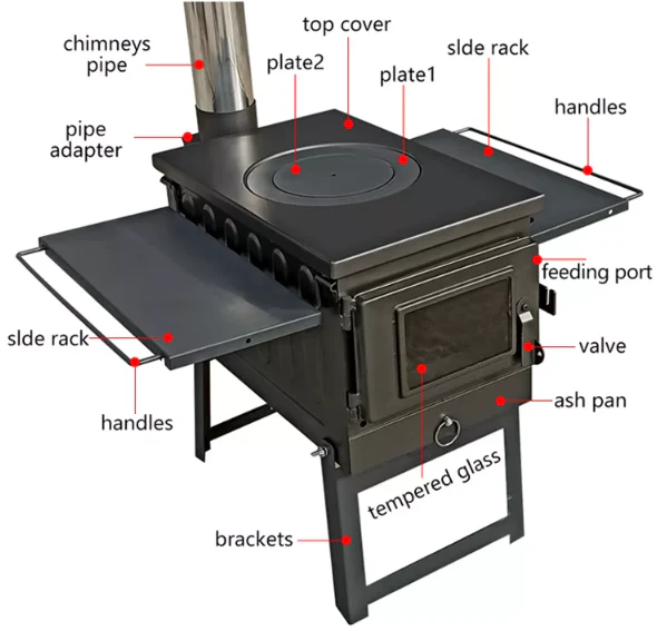 Outdoor Station Backyard Barbeque Stove - Image 5