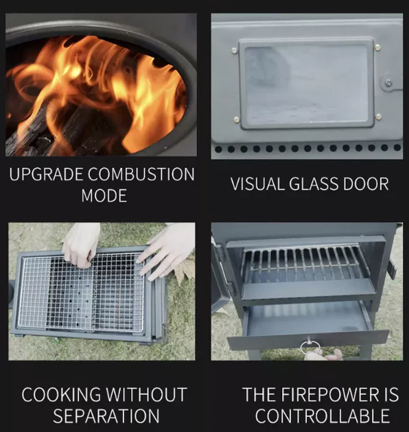 Outdoor Station Backyard Barbeque Stove - Image 8