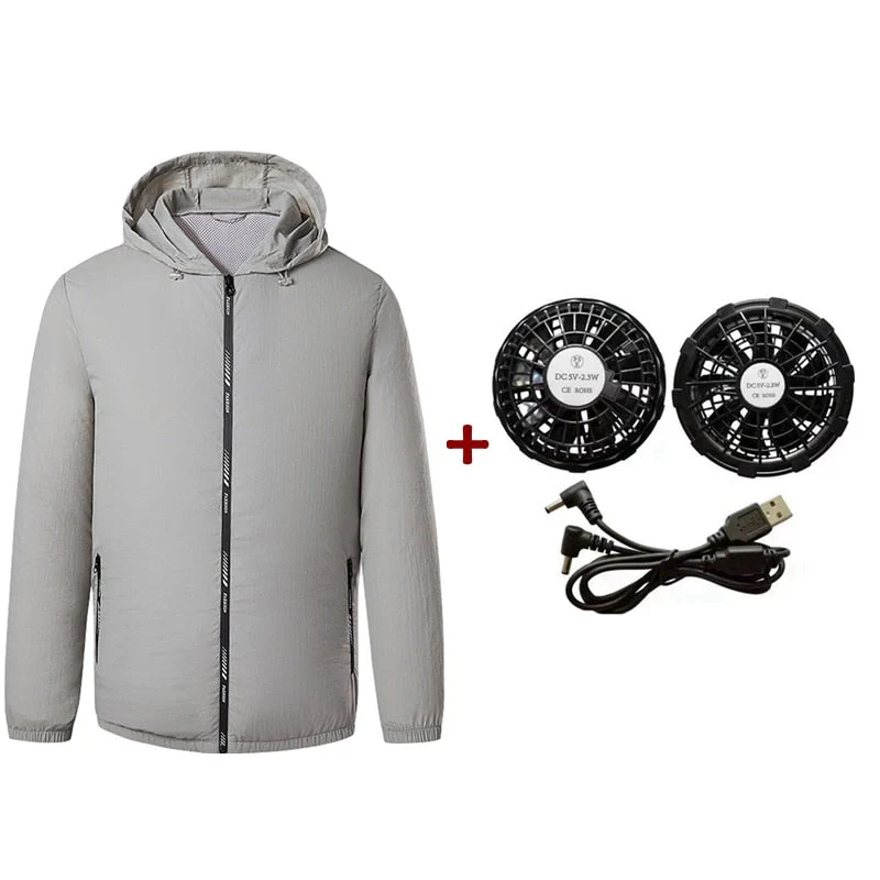 Outdoor Summer Cooling Fan Jacket - Image 16
