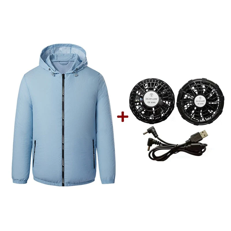 Outdoor Summer Cooling Fan Jacket - Image 17