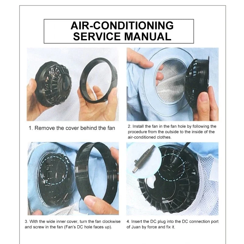 Outdoor Summer Cooling Fan Jacket - Image 4