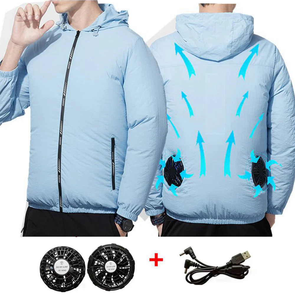 Outdoor Summer Cooling Fan Jacket - Image 8