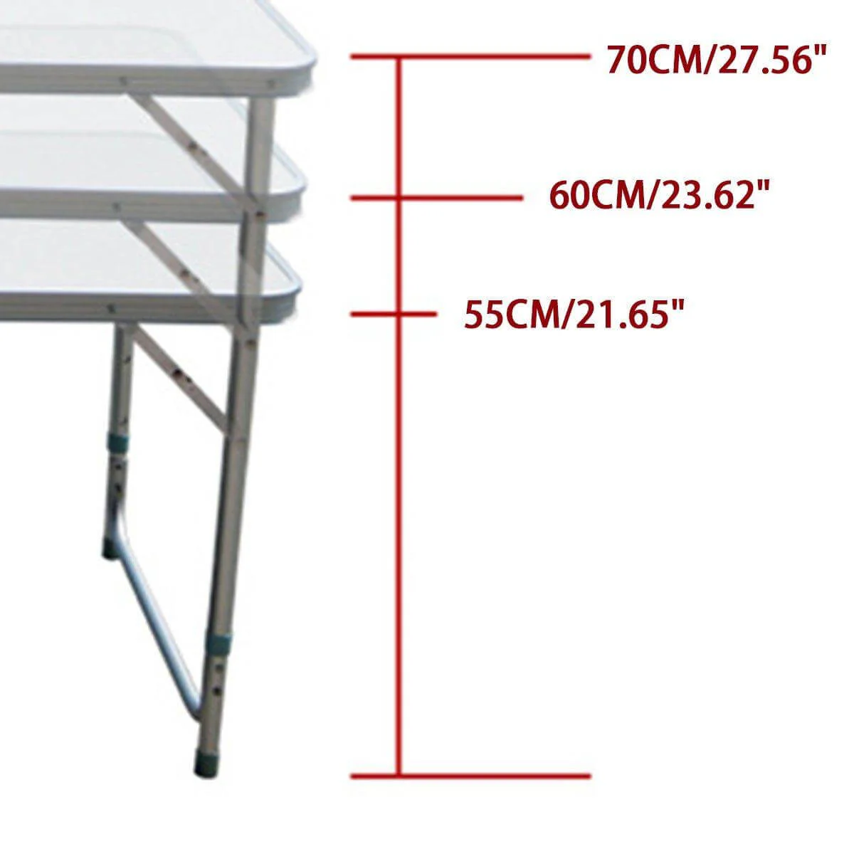 Outdoor Waterproof Adjustable Foldable Picnic Table Set - Image 3