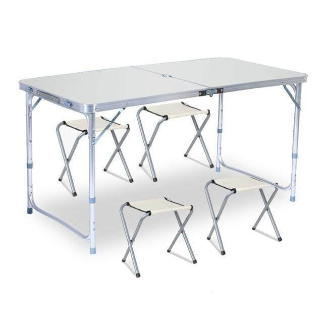 Outdoor Waterproof Adjustable Foldable Picnic Table Set - Image 9