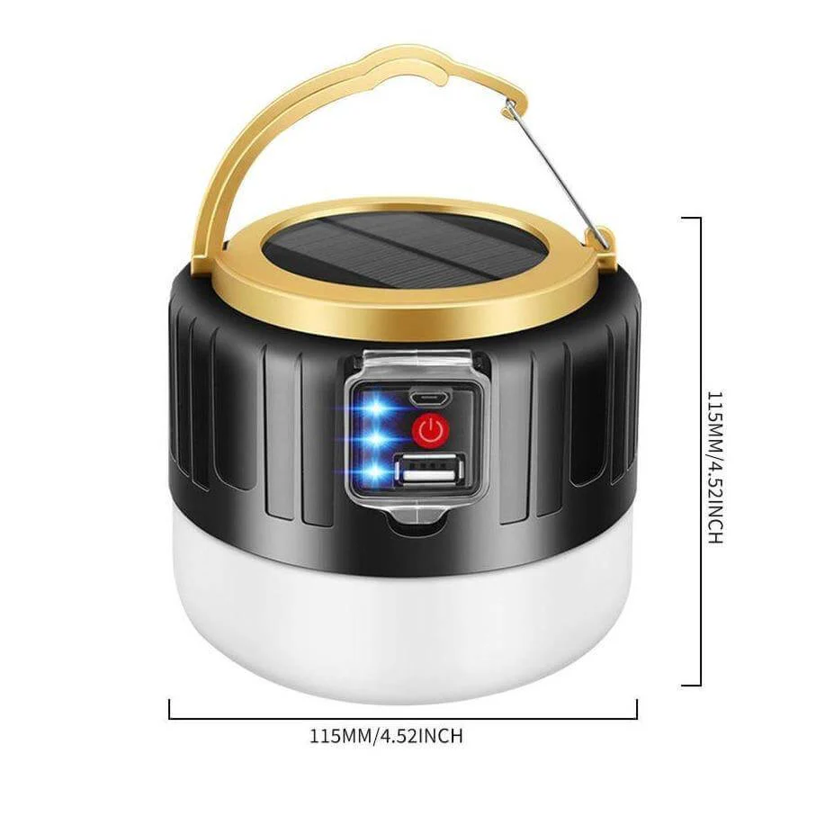 Outdoor Waterproof Solar Rechargeable Camping LED Lamp - Image 10