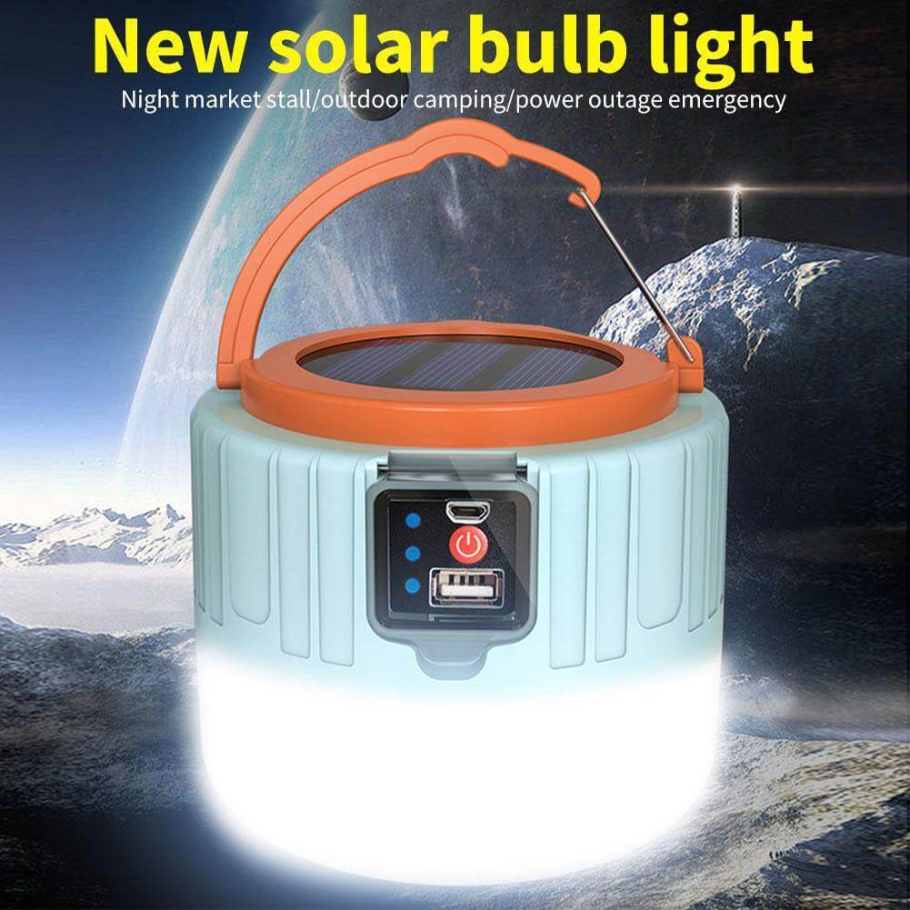 Outdoor Waterproof Solar Rechargeable Camping LED Lamp - Image 5