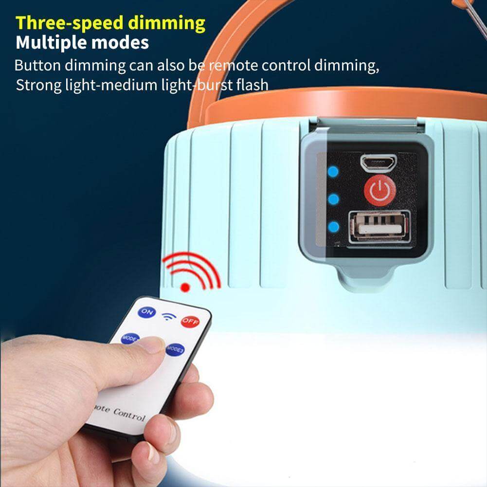 Outdoor Waterproof Solar Rechargeable Camping LED Lamp - Image 7