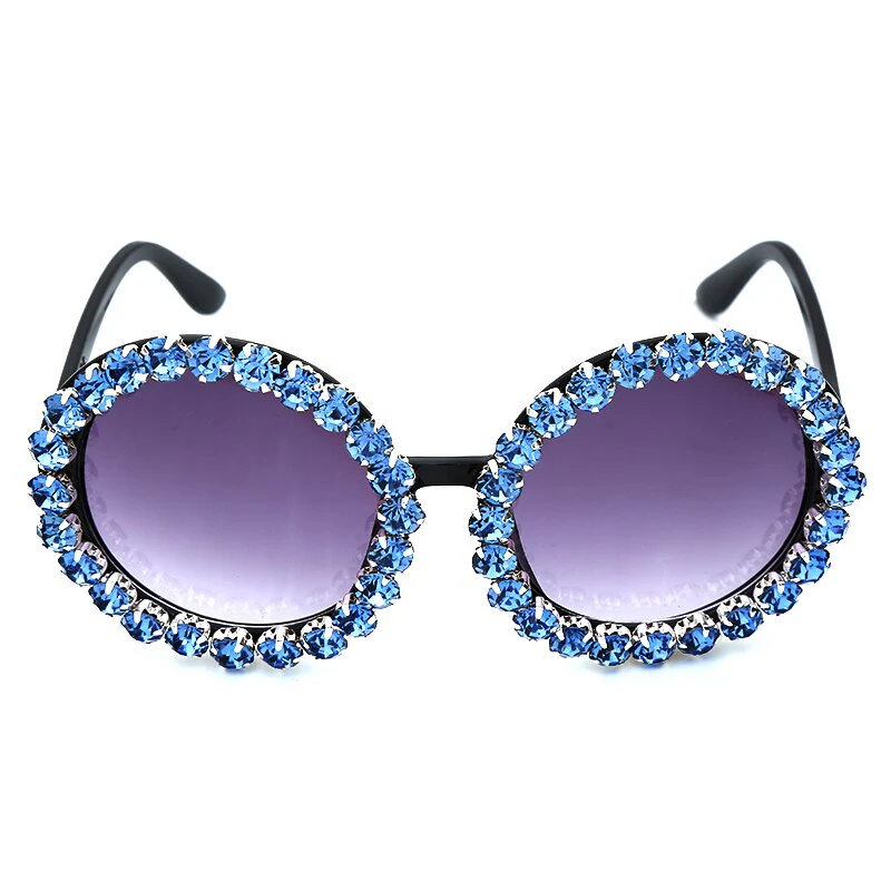 Oversize Round Luxury Sunglasses - Image 5