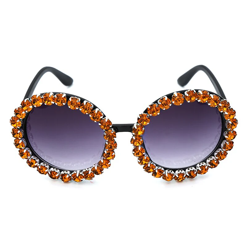 Oversize Round Luxury Sunglasses - Image 9