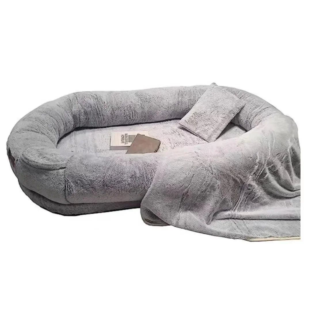 Oversized Ultra Plush Cozy Nest Floor Bed - Image 7