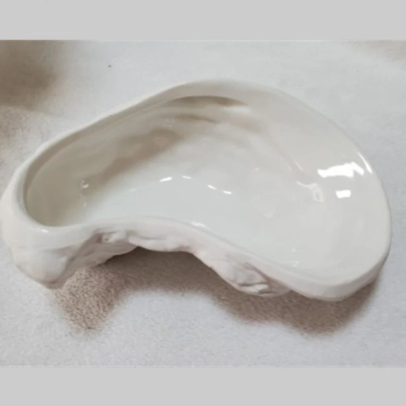 Oyster Shaped Ceramic Plate - Image 3