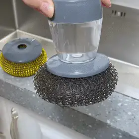 Palm Brush Kitchen Soap Washing Dispenser - Image 6