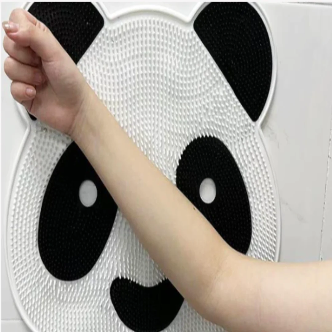 Panda Pattern Non-Slip Massage Bathroom Mat - Image 5