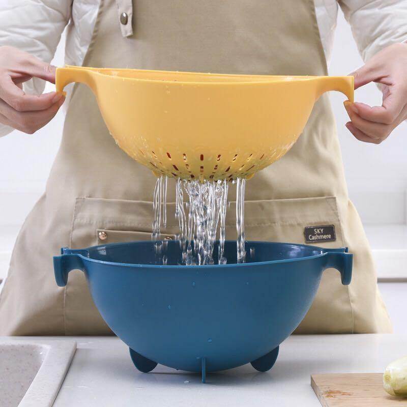 Pastel Double Drain Basket Bowl - Image 2