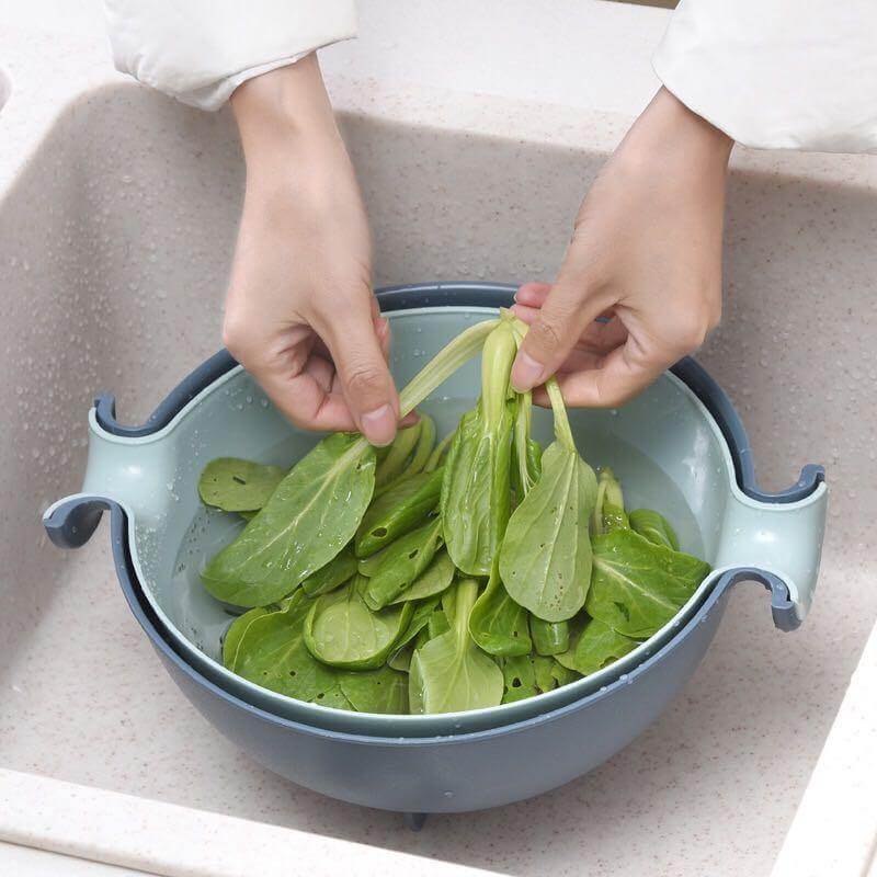 Pastel Double Drain Basket Bowl - Image 3