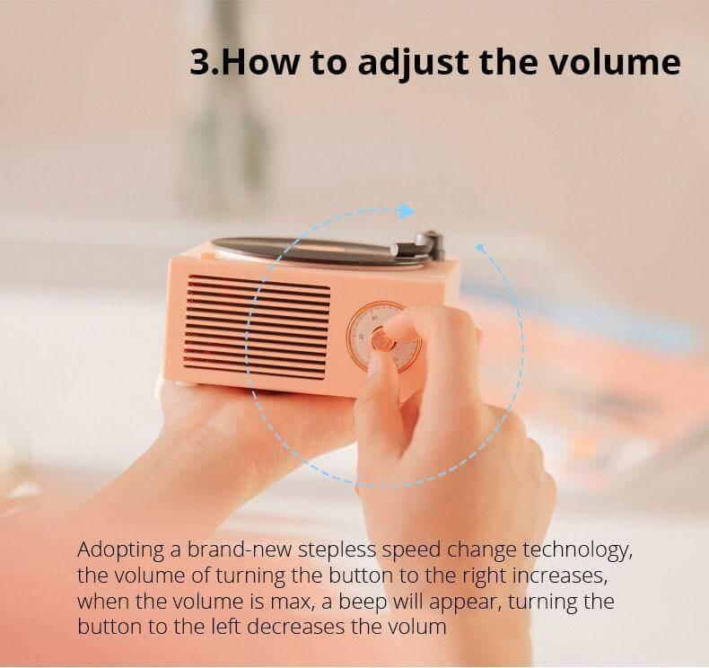 Pastel Vintage Bluetooth Stereo Speaker - Image 2