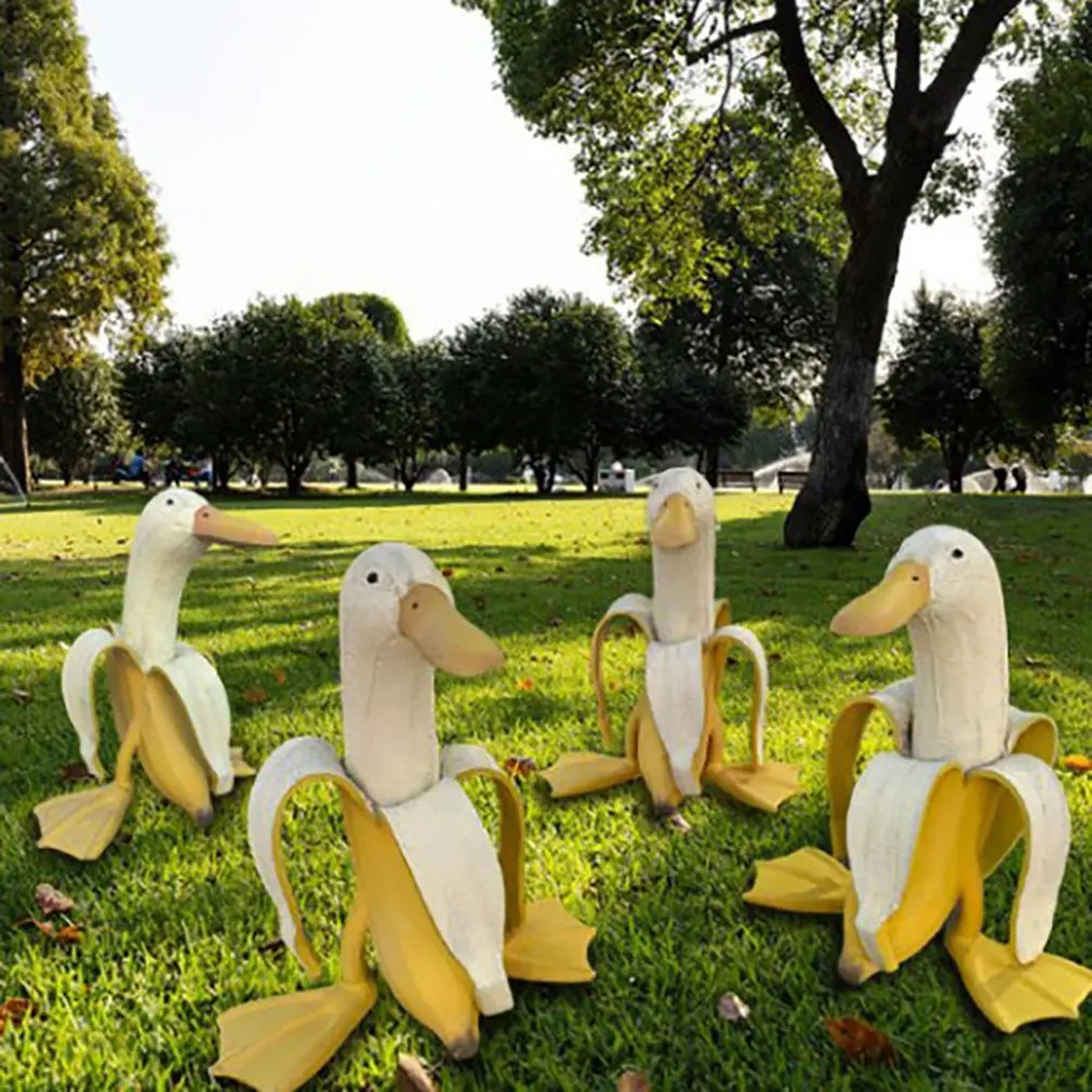 Peeled Banana Duck Face Garden Decor - Image 5