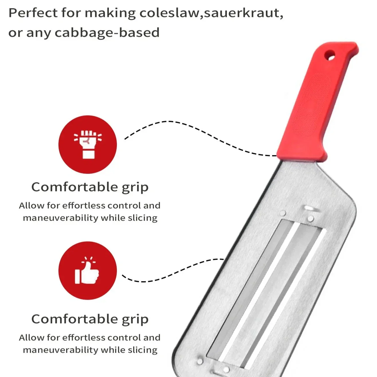 Perfect Cook Stainless Cabbage Peeler Tool - Image 2