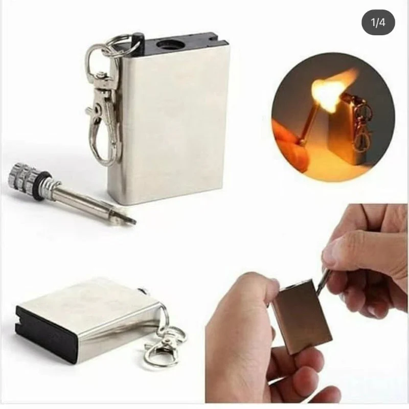 Permanent Fire Stainless Steel Match Lighter - Image 3