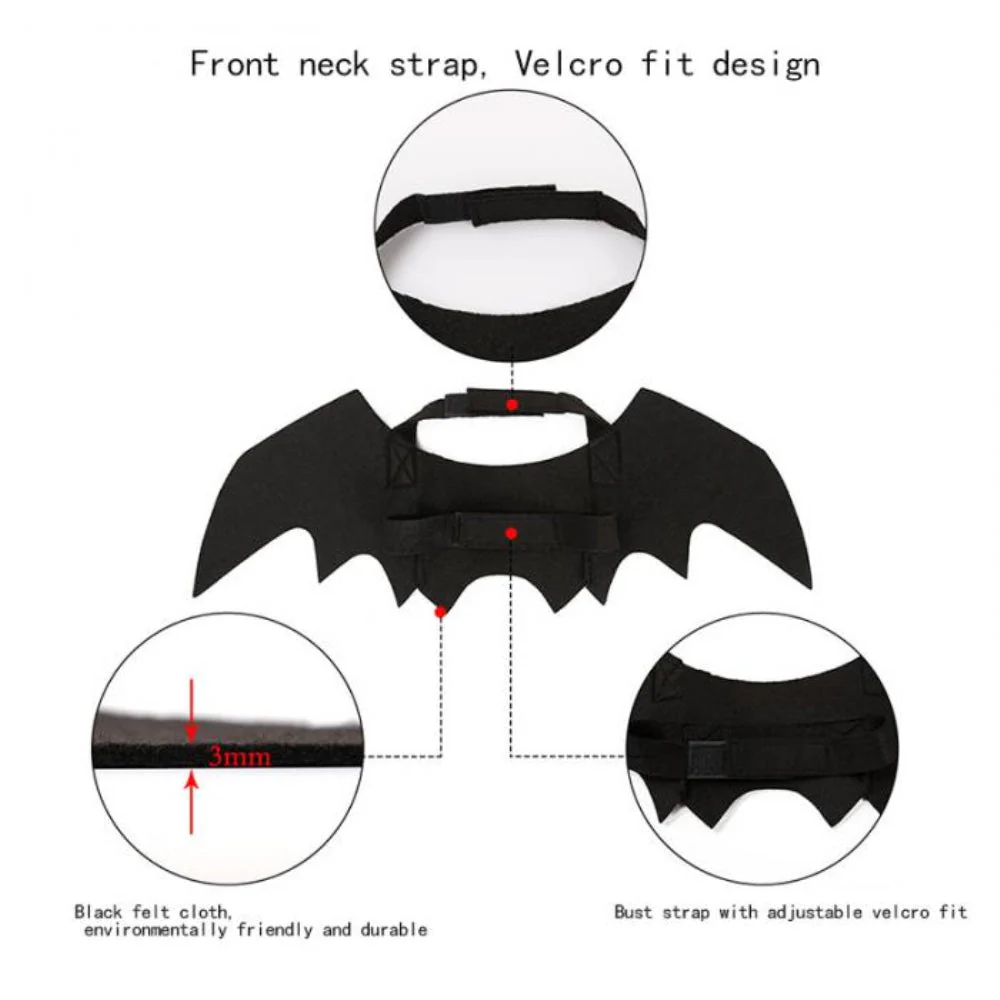 Pet Costume Bat Wing - Image 4