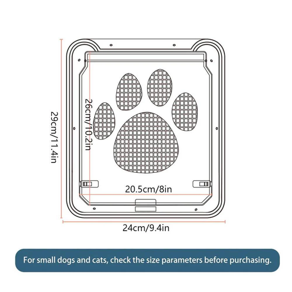 Pet Footprint Pattern Screen Door - Image 4