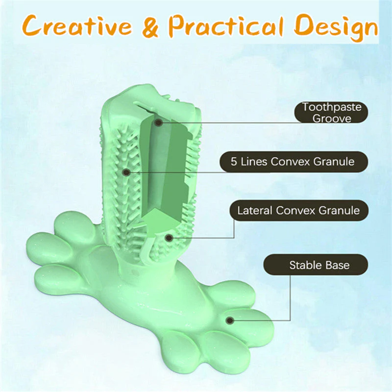 Pet Tooth Cleaner Natural Rubber Chew Toy - Image 4
