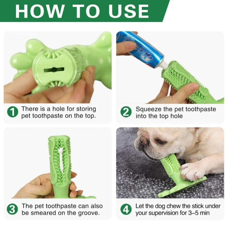 Pet Tooth Cleaner Natural Rubber Chew Toy - Image 6