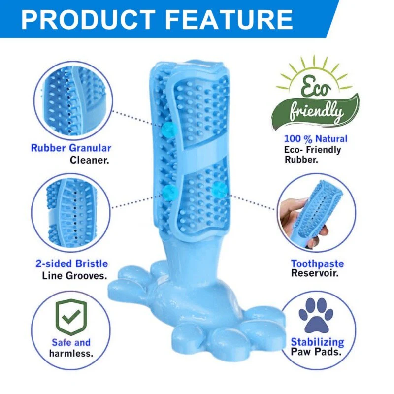 Pet Tooth Cleaner Natural Rubber Chew Toy - Image 8