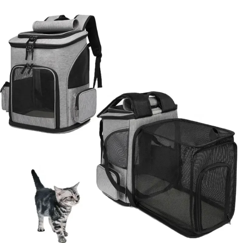 Pet Travel Breathable Expandable Backpack - Image 5
