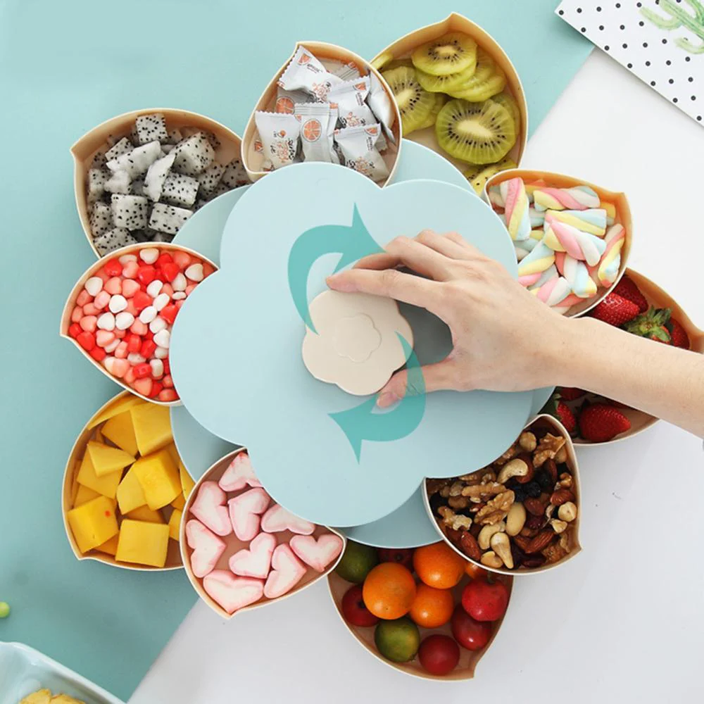 Petal-Shape Rotating Snack Box - Image 10