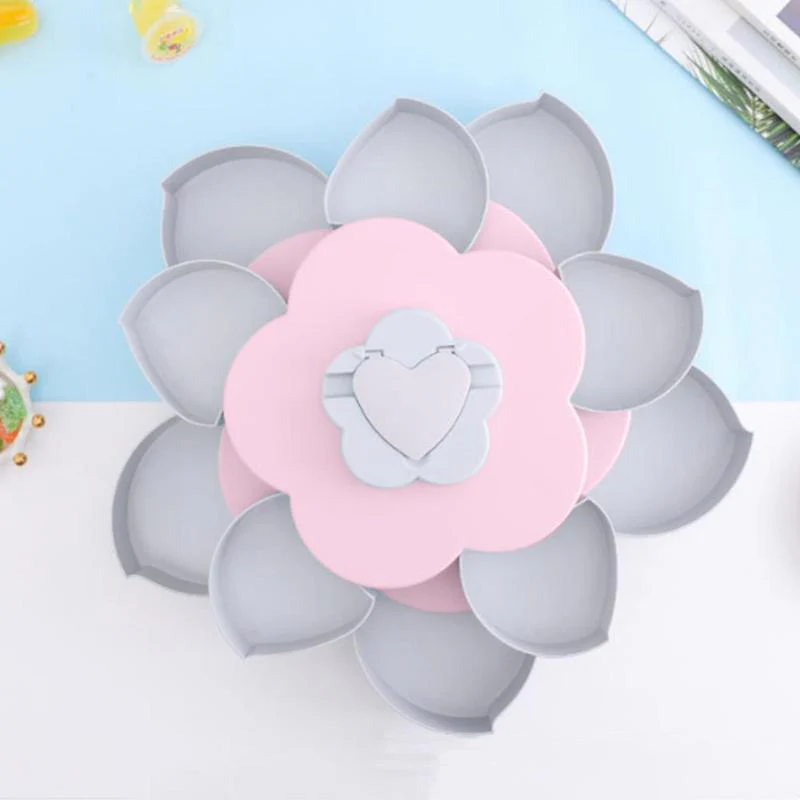 Petal-Shape Rotating Snack Box - Image 11