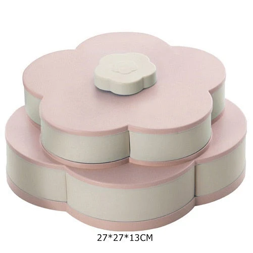 Petal-Shape Rotating Snack Box - Image 5