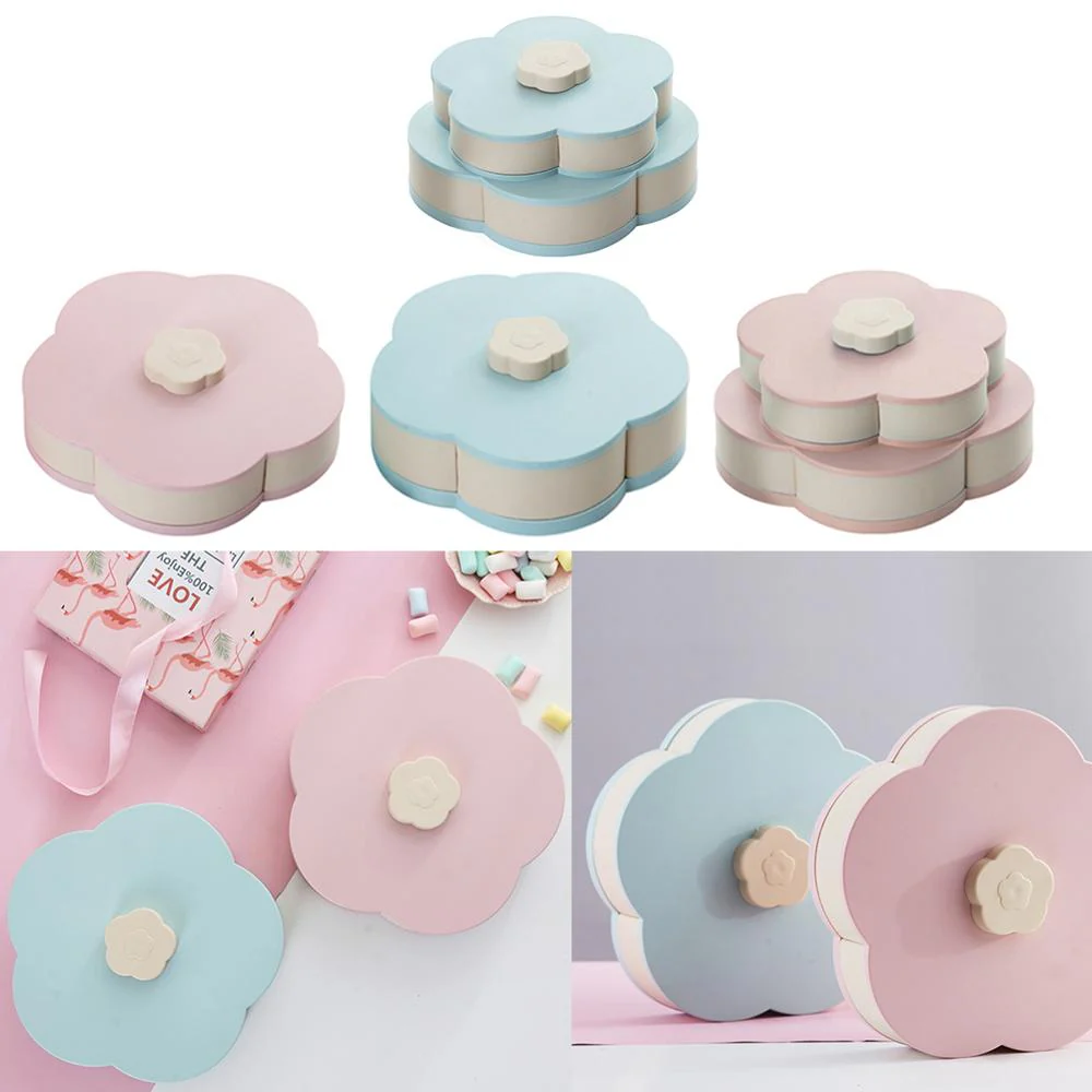 Petal-Shape Rotating Snack Box - Image 9