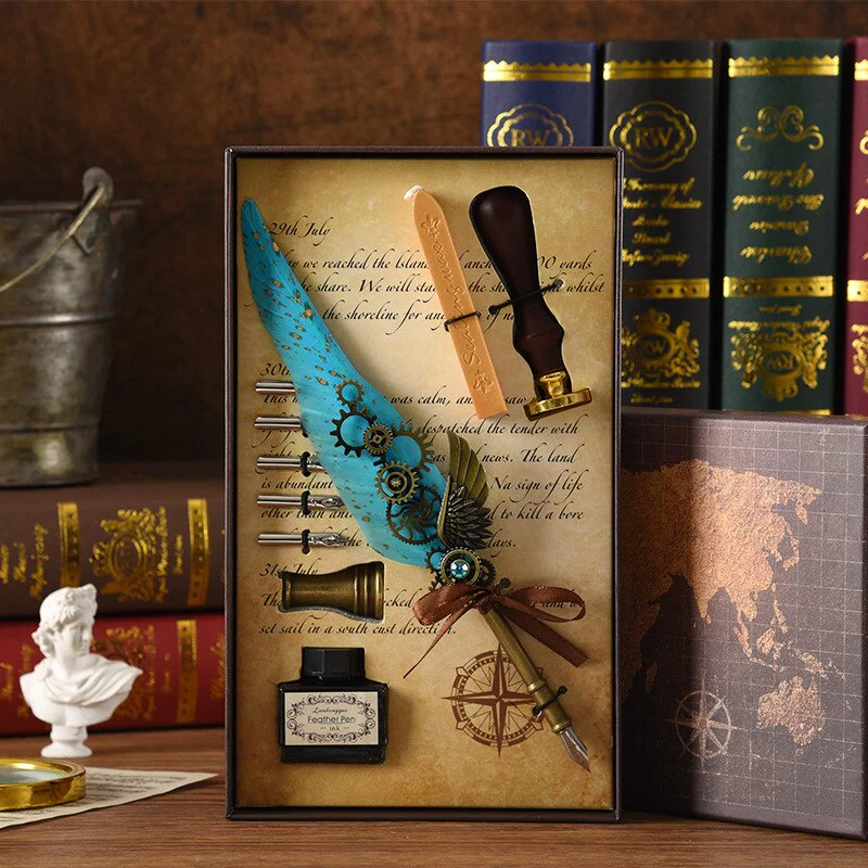 Phoenix Feather Mechanic Calligraphy Pen Set - Image 12