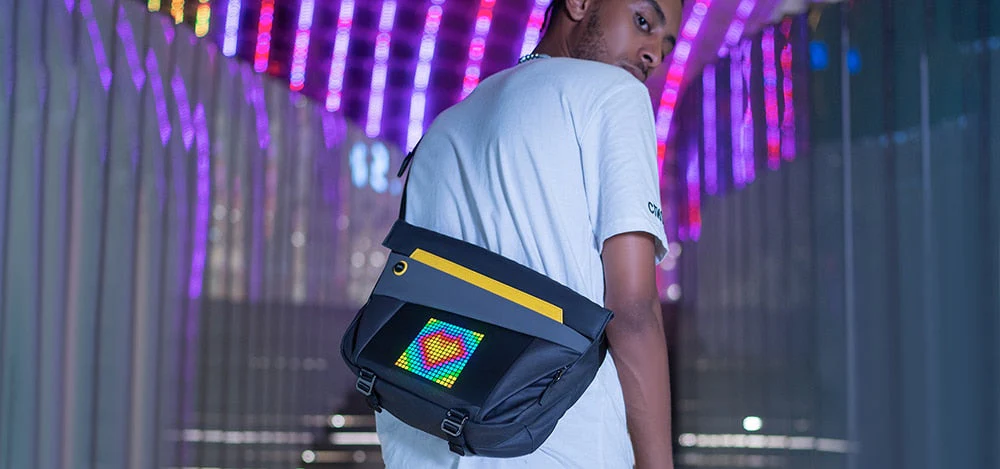 Pixel Art Customizable Waterproof Messenger Bag - Image 7