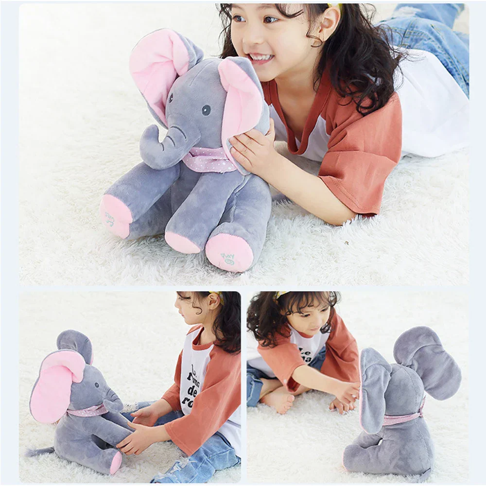 Playful Tunes Electric Hide and Seek Plush Elephant - Image 3