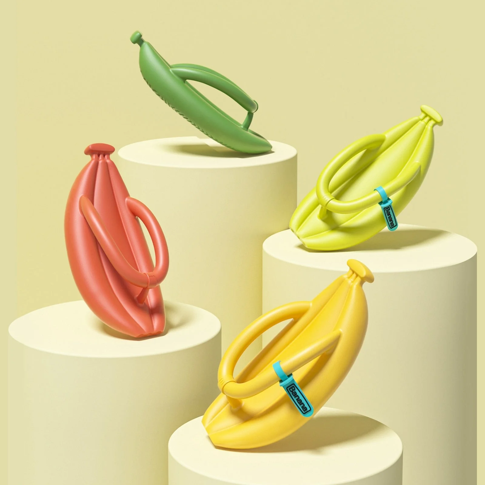 Plush Banana Comfy EVA Flip Flops