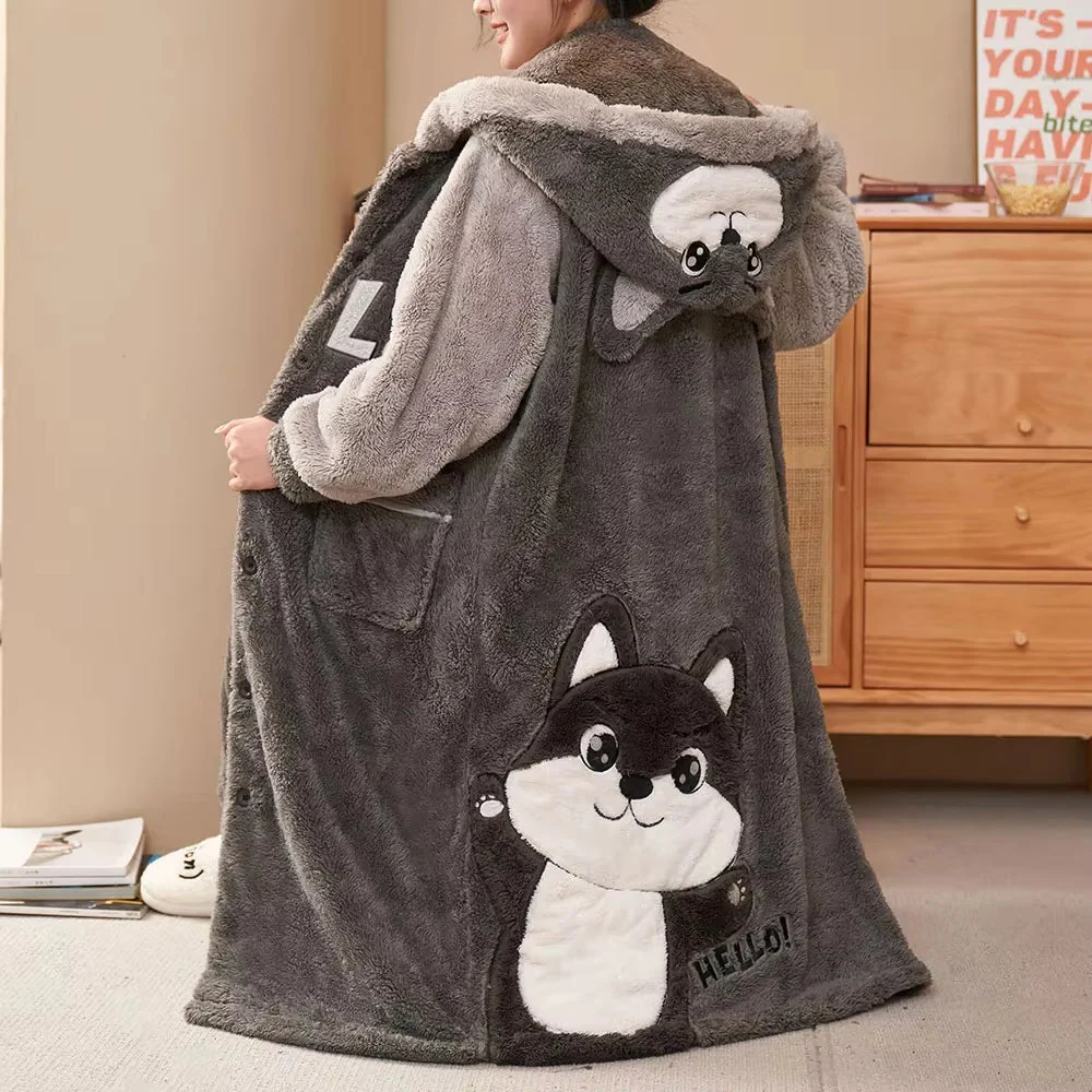 Plush Dinosaur Hooded Pajama Suit - Image 8